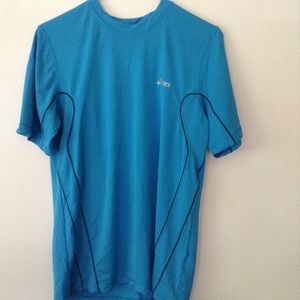 Asics t-shirt short sleeve aqua color